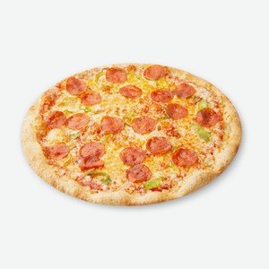 Пицца Пепперони грин на тонком тесте 30 см