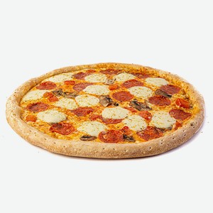 Пицца Итальянская с моцареллой и пепперони с колбасным бортом на традиционном тесте 35 см