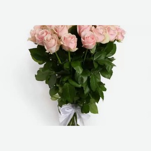 Букет цветов из 25 нежно-розовых роз 60 см