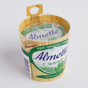 Сыр творожный ALMETTE c зеленью, 150 г