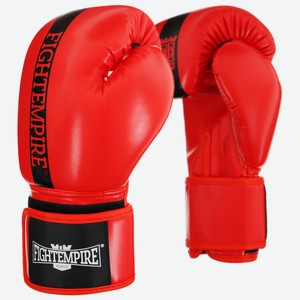 Перчатки боксерские FIGHT EMPIRE, 10 унций, цвет красный