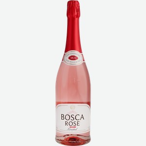 Напиток газированный Bosca Rose розовый полусладкий 7.5% 750мл