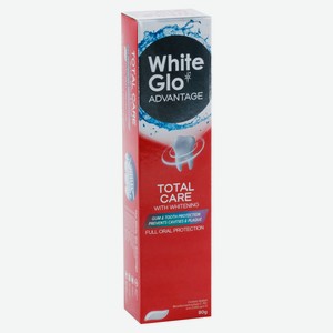 Зубная паста White Glo Отбеливающая Тотальная защита, 80 г