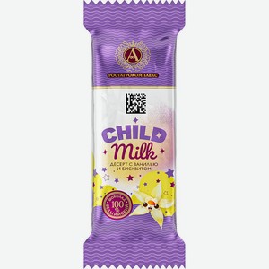 Десерт А.Ростагрокомплекс Child Milk творожный с ванилью и бисквитом 15% 40г