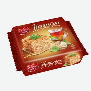 Торт слоеный Наполеон Русская Нива 340г
