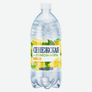 Вода газированная Сенежская лимон-мята 1л