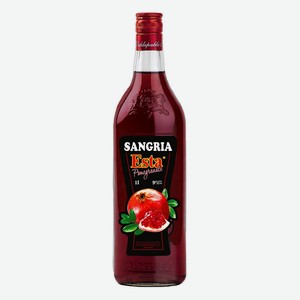 Плодовый алкогольный напиток сладкий  Сангрия Эста со вкусом граната  9% 1л