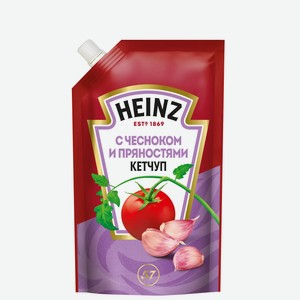 Кетчуп с чесноком и пряностями Heinz 0.32 кг