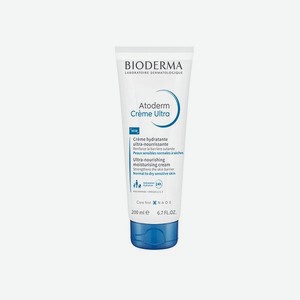 Крем туба Bioderma Atoderm Ultra для увлажнения нормальной и сухой кожи лица и тела 200 мл