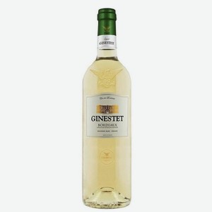 Вино Жинесте Бордо 2020, белое, сухое 0,75л, 12%