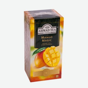 Чай черный AHMAD TEA с ароматом манго, 25 пакетиков*1,5 г