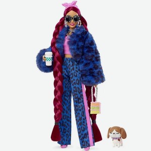 Кукла Barbie Экстра в синем спортивном костюме 29 см