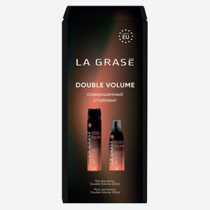 Набор подарочный La Grase Double Volume, лак 250 мл + мусс 150 мл