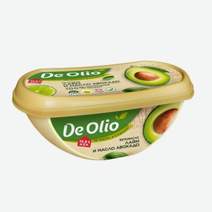 Крем на растительных маслах Лайм и масло авокадо 72,5% De olio 0.22 кг