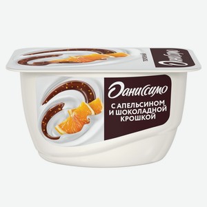 Продукт творожный Даниссимо апельсин-шоколадная крошка 5,8%, 0.13 кг