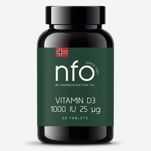 Витамин Norwegian fish oil D3 1000МЕ*60таблеток