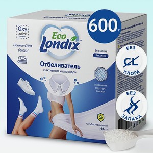 Кислородный отбеливатель ЭКО Londix для белья без хлора и фосфатов 600 г