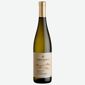 Вино Конти д Арко Шардоне Трентино, белое сухое, 12.5%, 0.75л, Италия