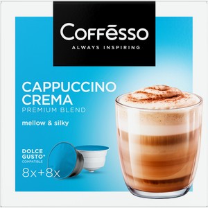 Кофе в капсулах Coffesso Capuccino Crema для кофемашин Dolce Gusto 16шт, 192г Россия
