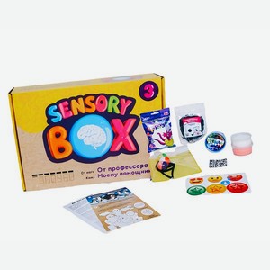Игровой развивающий бокс SensoryBox №3 с обучающим видеоуроком / Подарочный набор для детей