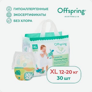 Трусики-подгузники Offspring XL 12-20 кг 30 шт расцветка Лес