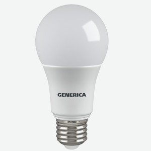 Лампа светодиодная IEK Generica, Е27, 10 Вт, 4000К, 230 В, груша