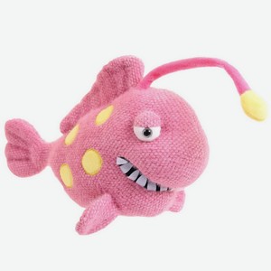 Мягкая игрушка Abtoys Knitted «Рыба Удильщик» вязаная с подсветкой 32 см