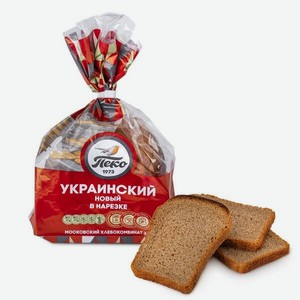 Хлеб ржано-пшеничный Пеко Украинский, нарезка