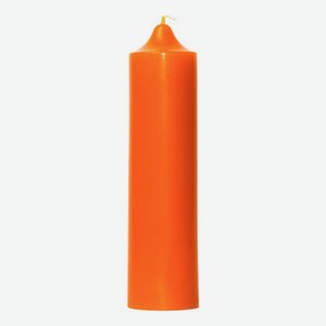 Свеча декоративная гладкая Оранжевая: свеча 140г