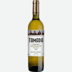 Вино Тамада Цинандали Белое Сухое 13% 0,75л