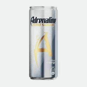 Энергетический Напиток Adrenaline Silver 0,25л Ж/б