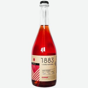 Бюльви 1883 Сидр розовый газированный полусухой 0.75л