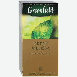 Чай (25 ф/п х 1,5 г) Greenfield Green Melissa зеленый к/уп