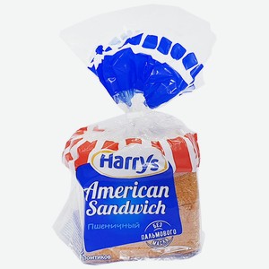 Хлеб 470 г Harry s American Sandwich сандвичный пшеничный м/уп