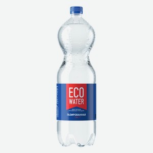Вода 1.5 л Eco Water питьевая природная газированная ПЭТ