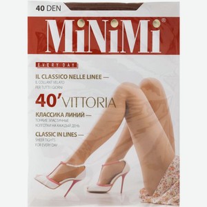 Колготки женские Minimi Vittoria/Prima 40 бежевые р.4/р.5 в ассортименте