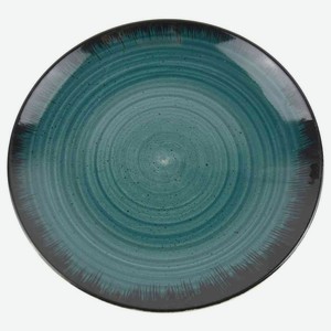 Тарелка десертная Maxus Бриз керамика цвет: темно-бирюзовый, 19,5 см