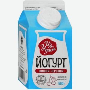 Йогурт питьевой Из Углича Вишня-Черешня 1,5%, 500 г
