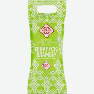 Мороженое пломбир Беларускi пламбiр с ароматом фисташки 15%, 500 г