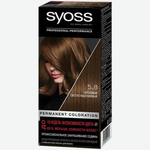 Крем-краска для волос Syoss Salonplex 5-8 Ореховый светло-каштановый, 115 мл