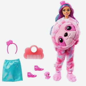 Кукла Barbie Cutie Reveal Милашка-проявляшка «Ленивец» 29 см