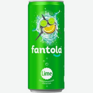 Лимонад FANTOLA  Lime , 0,33л, ж/б