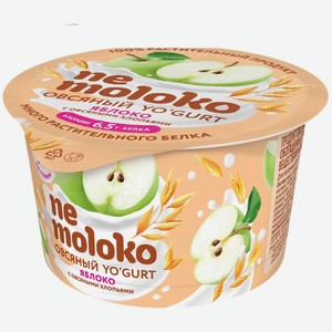 Nemoloko йогурт овсяный яблоко с овсяными хлопьями 5%, 130 г