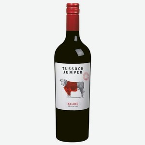 Вино красное Tussock Jumper Malbec сухое 13%, 0.75 л