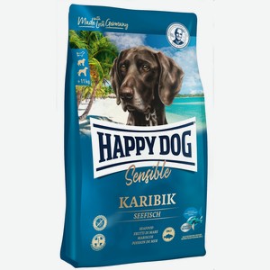 Happy Dog Supreme Karibic для собак средних и крупных пород с морской рыбой и картофелем 1 кг