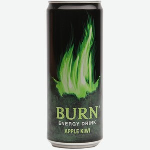 Энергетический напиток Burn Яблоко - Киви 0,33 л