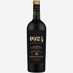 Вино 1924 Double Black Bourbon Barrel Aged Cabernet Sauvignon красное полусухое 0,75 л