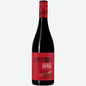 Вино Beefsteak Club Beef & Liberty Shiraz красное сухое 0,75 л