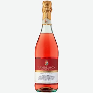 Вино игристое Paesano Lambrusco розовое полусладкое 0,75 л
