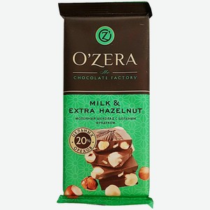 Шоколад Ozera Milk&Extra Hazelnut 90 г